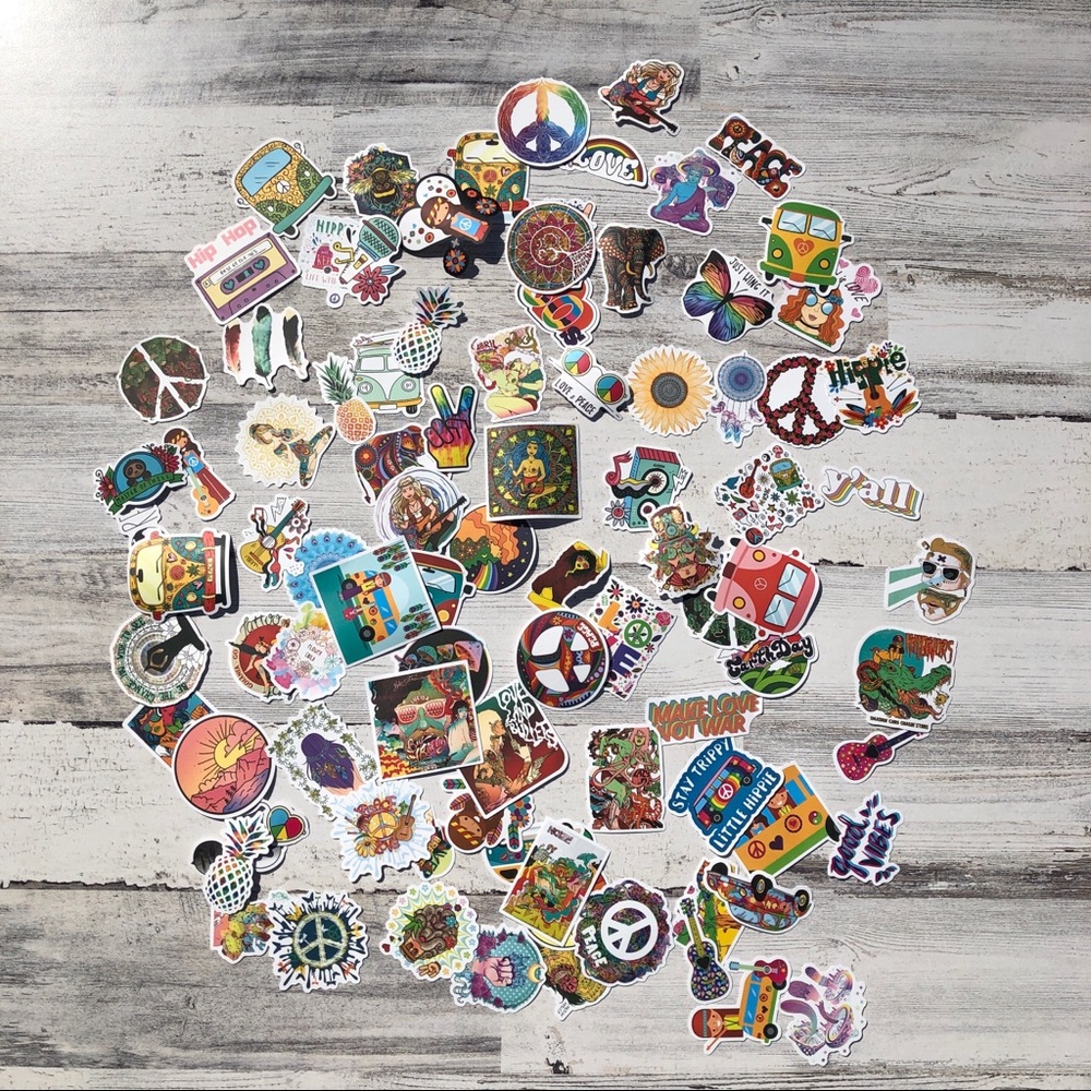 6 for $5 - MYSTERY Bundle of 6 Hippie stickers!
